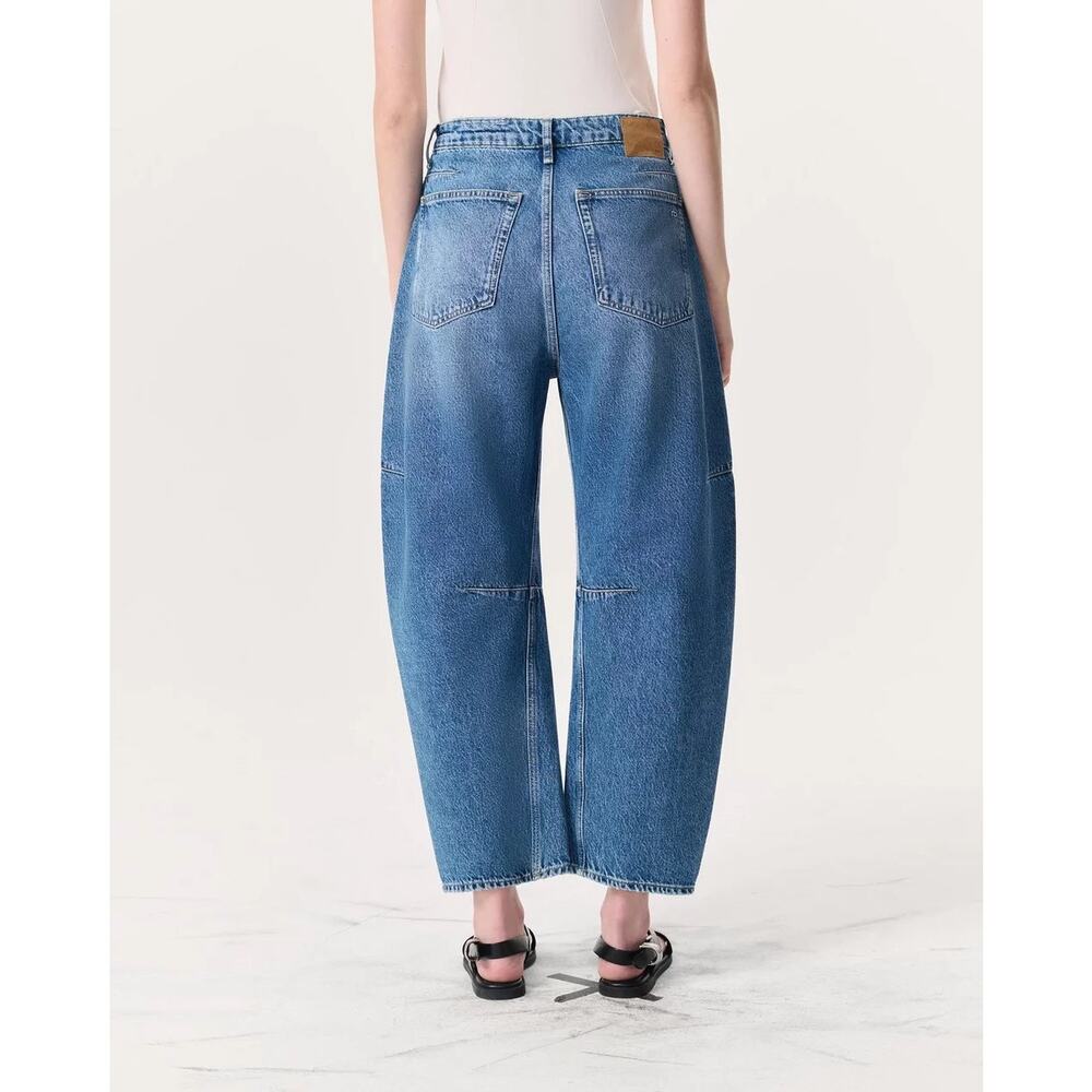 Rag & bone Charlie Ankle-Length SZ 31 Barrel Jeans Lightweight Rigid Denim - Picture 2 of 4